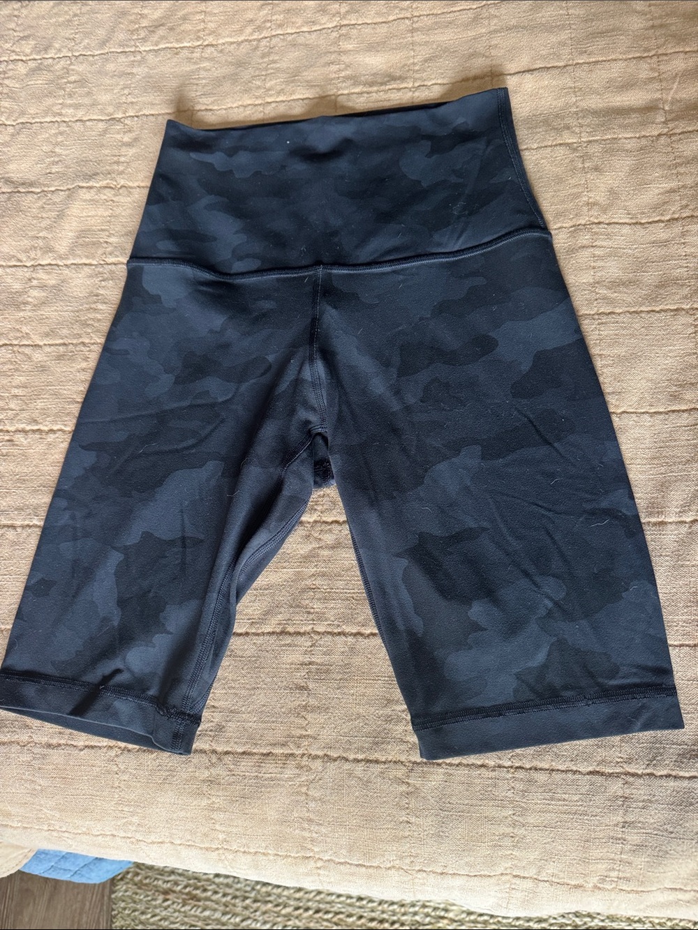 lululemon athletica Black Camo High-Waist Bike Shorts